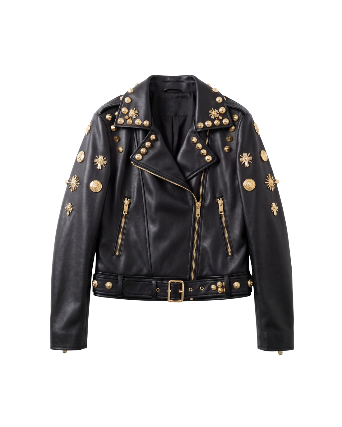 The Runway Motto Leather Jacket